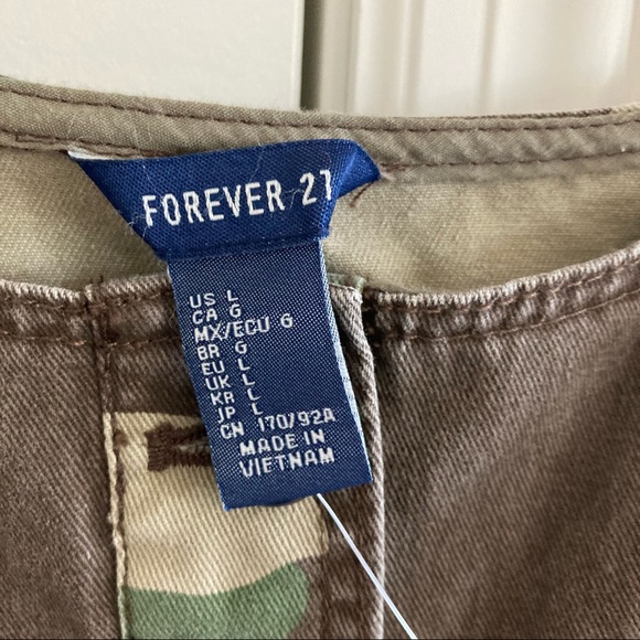 NWT Forever 21 Camo Woven Dress - Picture 3 of 5